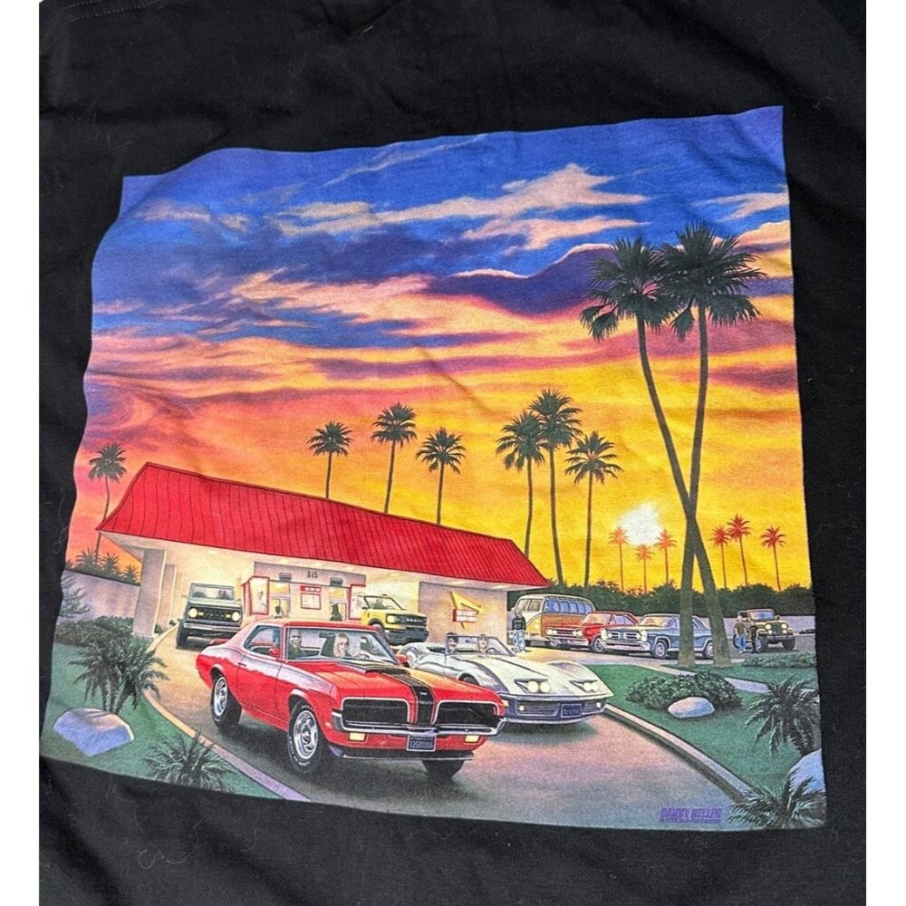 IN-N-OUT Burger California Black Short Sleeve Tee Size Large